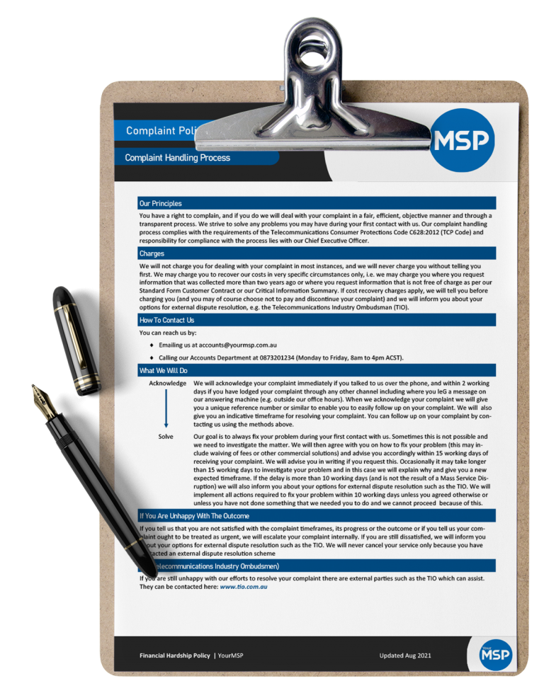 Msp Policy Example Policies & Documents - Your MSP